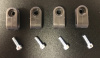 Gridiron1 Dark Pewter Mini Facemask Clips with Silver Screws (These are not painted)